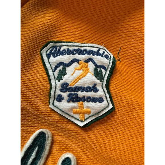 Vintage Abercrombie & Fitch “Ski Club / Search & Rescue 28” Pullover Hoodie Y2K - Picture 5 of 9